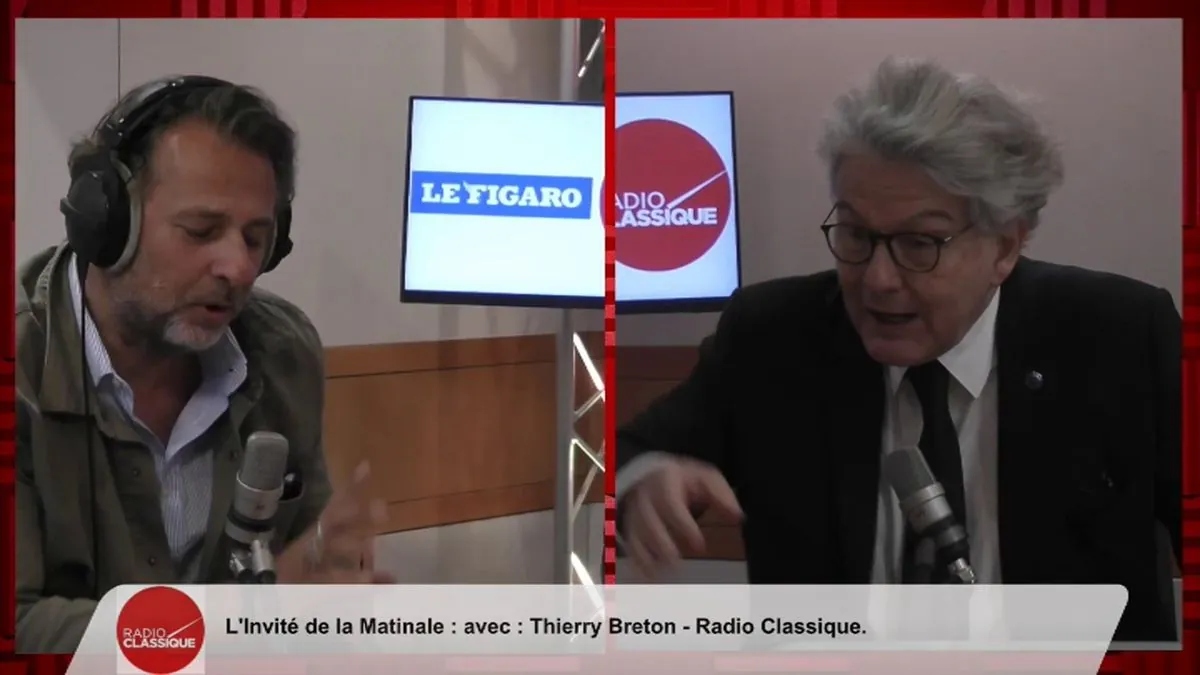 Thierry Breton, invité de "Questions politiques" sur France Inter et Le Monde