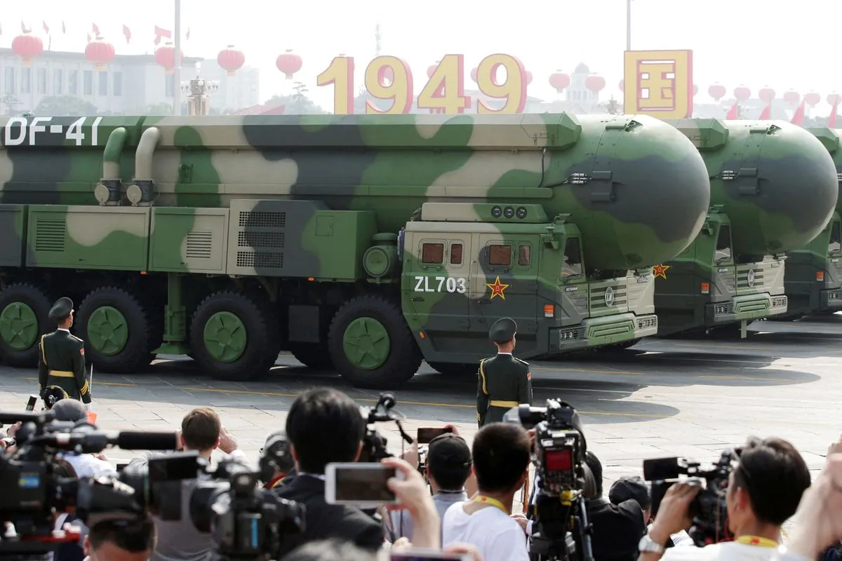 La Chine effectue un tir de missile balistique intercontinental dans le Pacifique