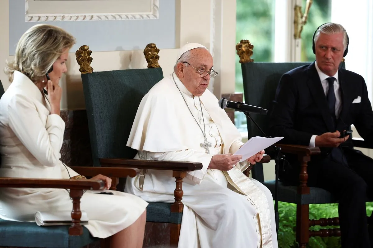 Le pape François aborde les abus sexuels lors de sa visite en Belgique