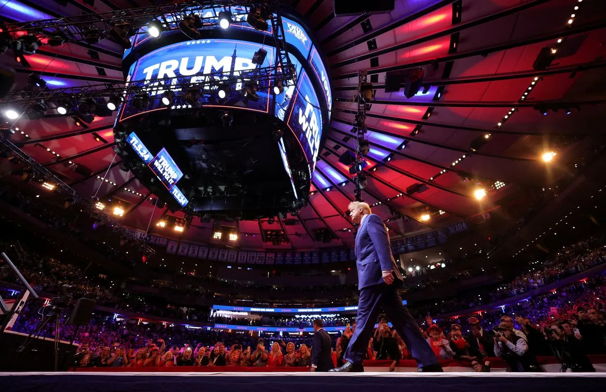 Un retour spectaculaire: Trump envahit le Madison Square Garden avant l'élection