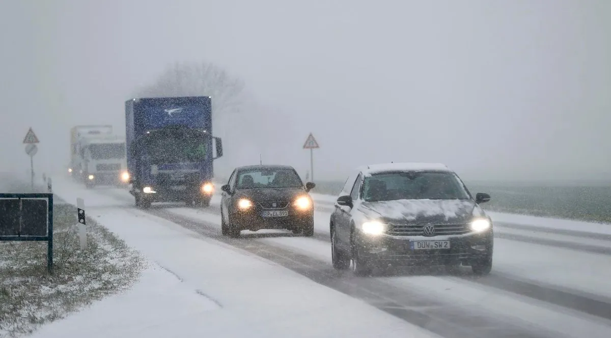 La tempête Caetano paralyse la moitié nord de la France avec neige et vents violents