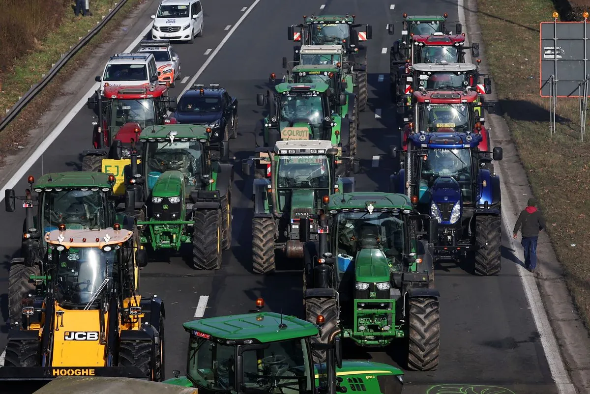 Des agriculteurs français et belges se mobilisent contre un accord commercial majeur